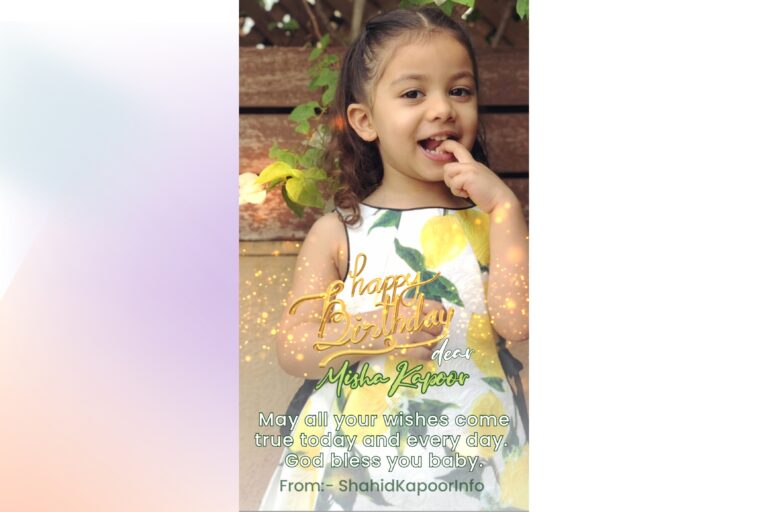 Happy Birthday Baby Misha Kapoor | God bless you. With Love.