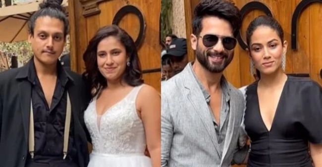 Power Couple Shahid Kapoor & Mira Kapoor spotted at reception party of Shahid’s Half brother Ruhaan Kapoor & his newly weded wife Manukriti Pahwa.