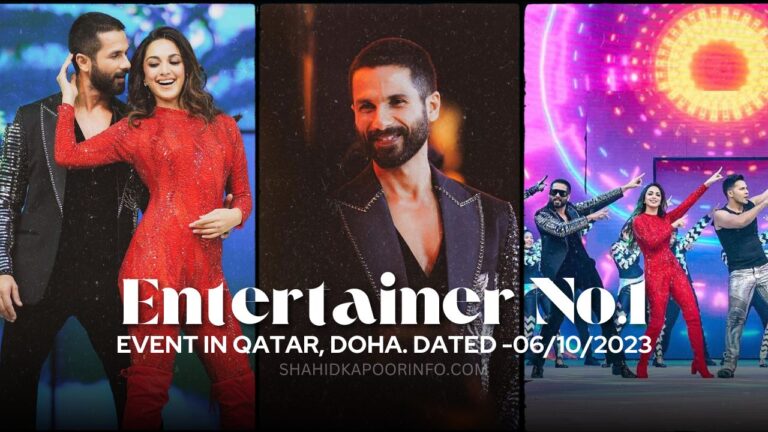 Shahid Kapoor set the stage on fire with his energetic and mesmerizing dance performance at Entertainer No.1.