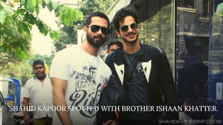Photos – Shahid Kapoor spotted with brother Ishaan at Bokkah cafe.