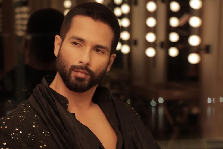 Shahid Kapoor radiates charm in striking black Traditional attire, Instagram post – 11/11/2023.