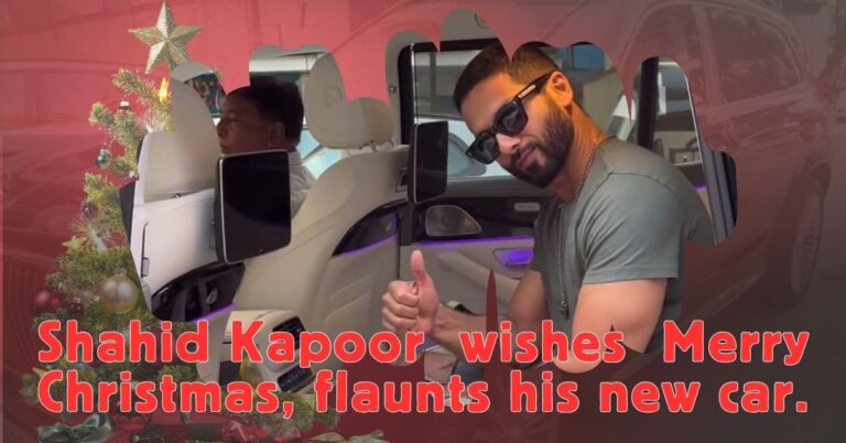 Shahid Kapoor’s Christmas Delight: New Car, Festive Vibes, and Warm Wishes!.