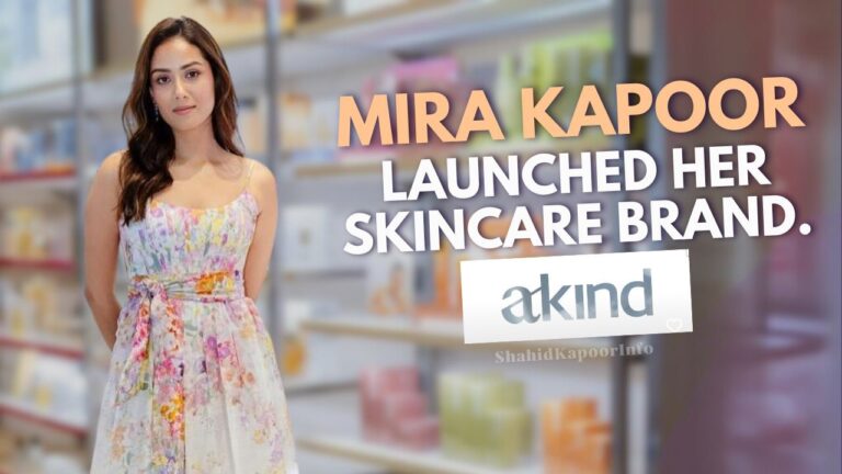 Mira Kapoor launched her Skincare brand AKind.