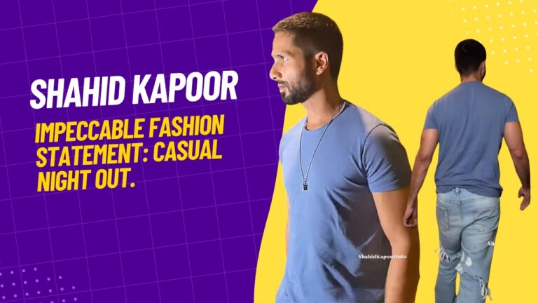 Shahid and Mira Kapoor’s Impeccable Fashion Statement: Casual Night Out