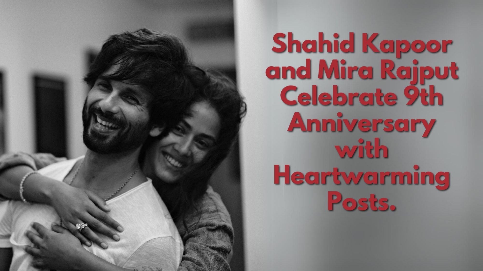 Shahid Kapoor anniversary post, Shahid Kapoor and Mira Rajput wedding.