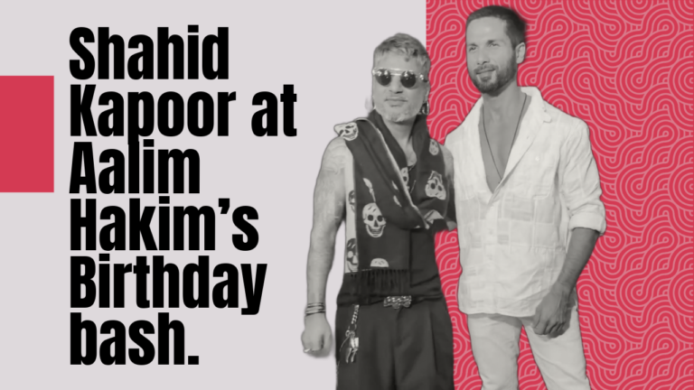 Shahid Kapoor spotted at Aalim Hakim’s 50th Birthday bash in style.