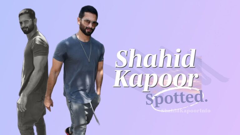 Shahid Kapoor Spotted in Bandra | Cool & Stylish Look.