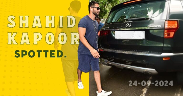 Shahid Kapoor spotted in Mumbai