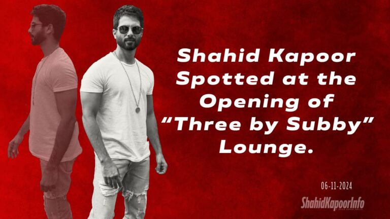 Shahid Kapoor at Three by Subby Opening.
