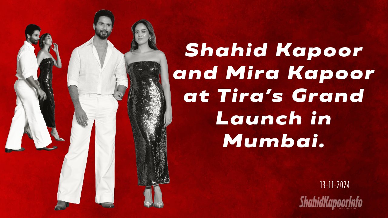 Shahid Kapoor Mira Kapoor Tira launch Jio World Plaza Mumbai