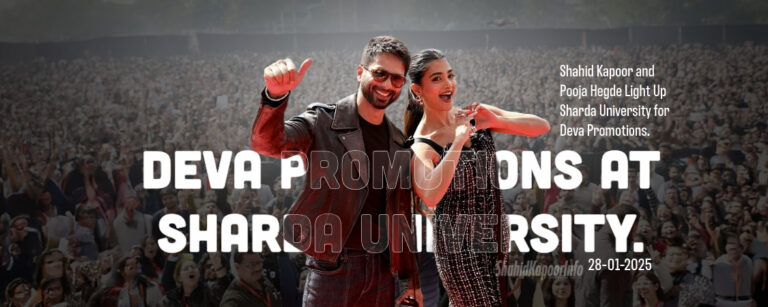 Shahid Kapoor at Sharda University.