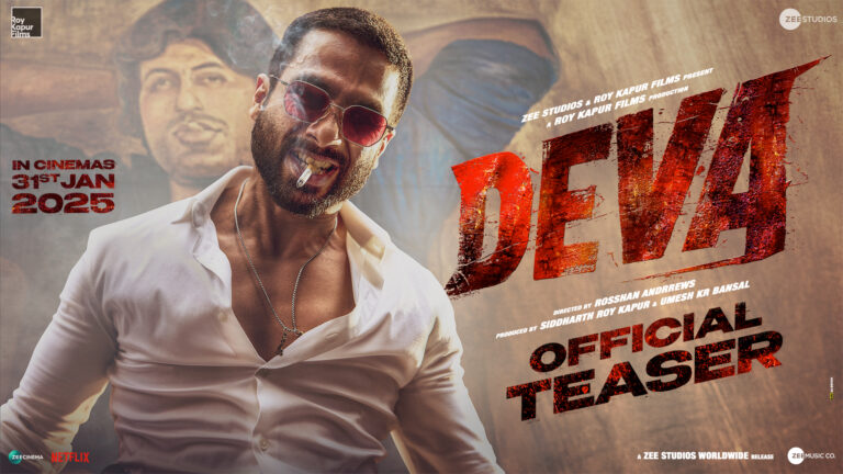 Deva Teaser: Shahid Kapoor Brings Action and Nostalgia to Life.