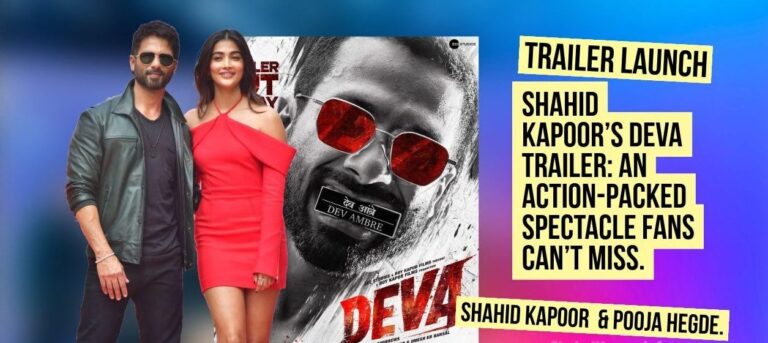 Shahid Kapoor Deva trailer