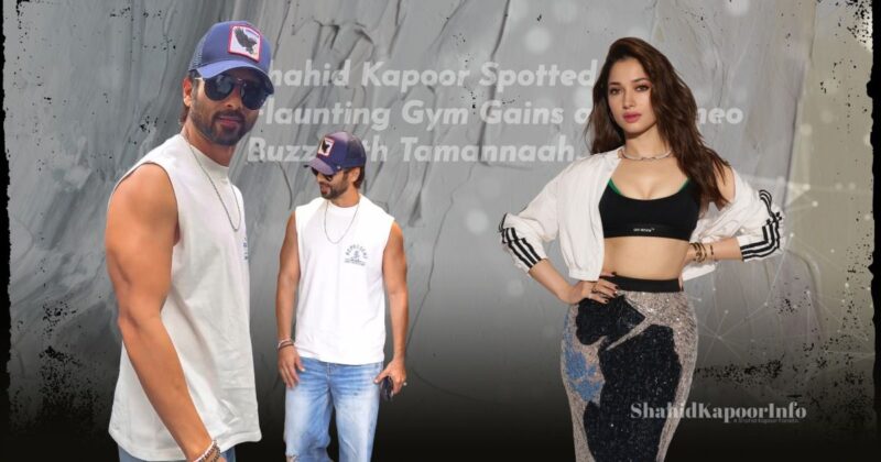 Shahid Kapoor spotted in white tank.